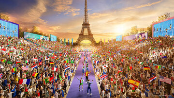 المپیک ۲۰۲۴ پاریس به طور رسمی آغاز شد