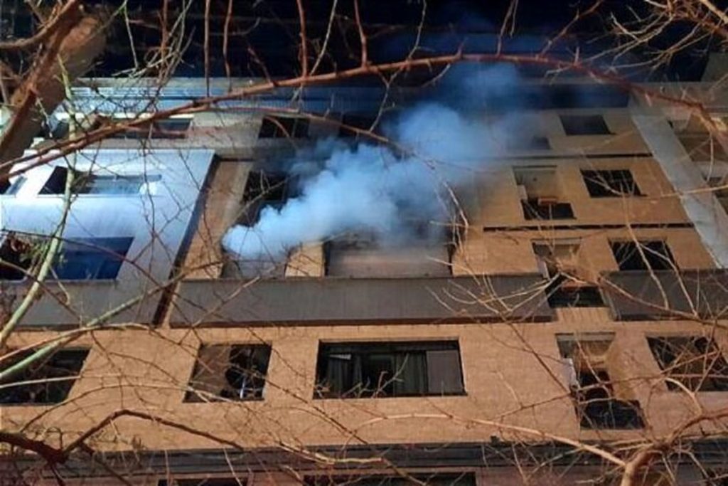 آتش گرفتن خانه مسکونی