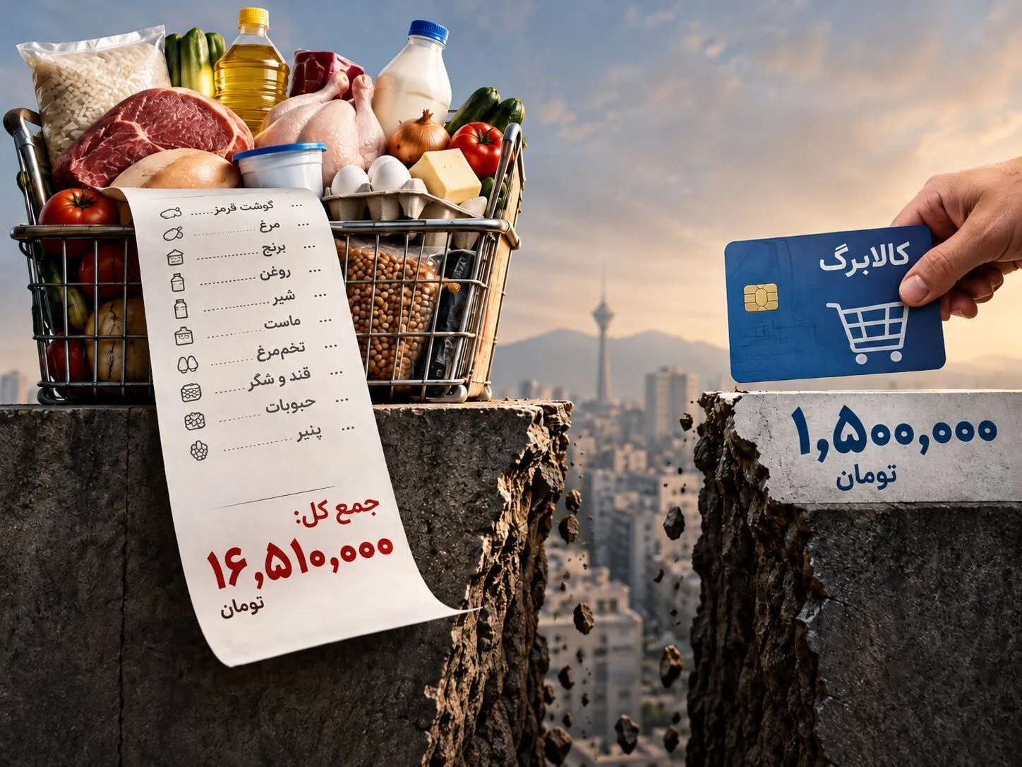 افزایش ۵۰۰ هزار تومانی کالابرگ چقدر از هزینه سفره مردم را پوشش می‌دهد؟